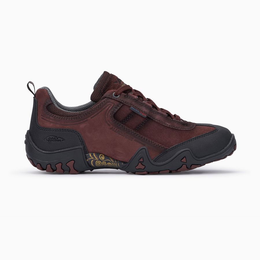 Allrounder FINA-TEX Nubuck Női Outdoor Cipő - Fekete/Piros, HU-08004